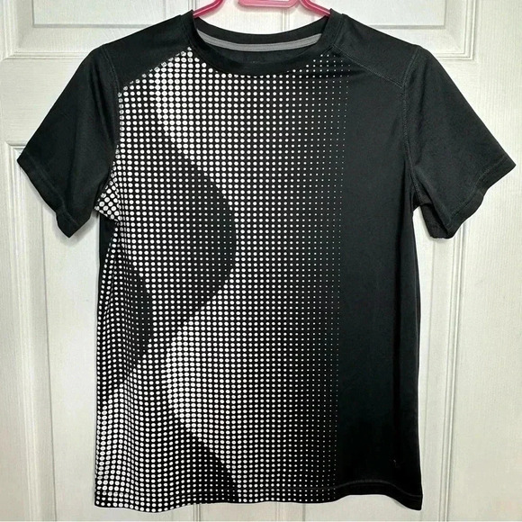 Athletic Works T-Shirt Black & White Mesh Back Size Extra Large - Picture 1 of 16